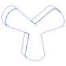 Blade Line Element from Volumetric Shapes Set