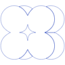 Circle Flower Line Element from Volumetric Shapes Set