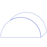 Circle Half Up Line Element from Volumetric Shapes Set