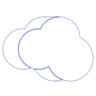 Cloud Line 3 Element from Volumetric Shapes Set