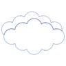 Cloud Line 4 Element from Volumetric Shapes Set