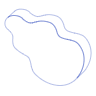 Curve Guitar Line Element from Volumetric Shapes Set