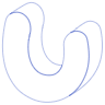 Curve U Line Element from Volumetric Shapes Set