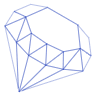 Diamond Line 1 Element from Volumetric Shapes Set