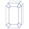 Diamond Line Element Abstract Dimension Diamond Line Element from Volumetric Shapes Set