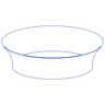 Elipse Bowl Line Element from Volumetric Shapes Set