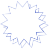 Explode Badge Line Element from Volumetric Shapes Set