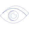 Eye Focus Line Element from Volumetric Shapes Set