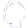 Face Head Line Element from Volumetric Shapes Set