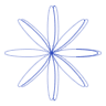 Flower Star Line Element from Volumetric Shapes Set