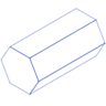 Hexagonal Prism Line Element from Volumetric Shapes Set