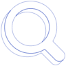 Magnify Glass Circle Line Element from Volumetric Shapes Set