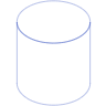 Oval Cylinder Line 3 Element from Volumetric Shapes Set