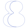 Oval Gourd Line Element from Volumetric Shapes Set