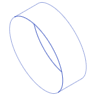 Oval Oblique Line Element from Volumetric Shapes Set