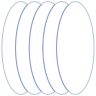 Oval Vertical Line Element from Volumetric Shapes Set