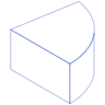 Pie Curve Cube Line Element from Volumetric Shapes Set