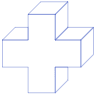Rectangle Cross Cuboid Line Element from Volumetric Shapes Set