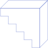 Rectangle Cuboid Block Line Element from Volumetric Shapes Set