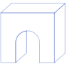 Rectangle Cuboid Curve Line Element from Volumetric Shapes Set