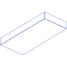 Rectangle Cuboid Line 3 Element from Volumetric Shapes Set