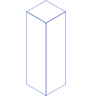 Rectangle Cuboid Line 5 Element from Volumetric Shapes Set