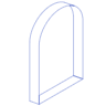 Rectangle Curve Line 1 Element from Volumetric Shapes Set
