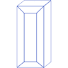 Rectangle Frame Line 1 Element from Volumetric Shapes Set