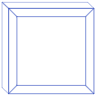Rectangle Frame Line 2 Element from Volumetric Shapes Set