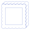 Rectangle Frame Line 3 Element from Volumetric Shapes Set