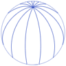 Sphere Circle Globe Line Element from Volumetric Shapes Set
