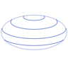 Sphere Oval Globe 1 Line Element from Volumetric Shapes Set