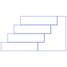 Stairs Line 1 Element from Volumetric Shapes Set