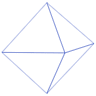 Triangle Pyramid Octahedron 3 Line Element from Volumetric Shapes Set