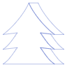 Triangle Tree Line Element from Volumetric Shapes Set