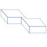 Zigzag Ractangle Line Element from Volumetric Shapes Set