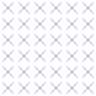Line X Cross Pattern Element from Volumetric Shapes Set