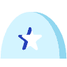 Circle Half Star Shade Element from Volumetric Shapes Set