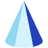 Cone Oval Shade Element from Volumetric Shapes Set