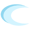 Crescent Moon Shade Element from Volumetric Shapes Set