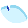 Leaf Shade Element Abstract Dimension Leaf Shade Element from Volumetric Shapes Set