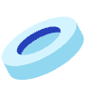 Oval Ring Oblique Shade Element from Volumetric Shapes Set