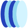 Oval Vertical Shade Element from Volumetric Shapes Set