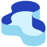 Oval Wave Shade Element from Volumetric Shapes Set