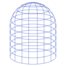 Cage Wireframe Element from Volumetric Shapes Set