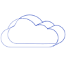 Cloud Wireframe 1 Element from Volumetric Shapes Set