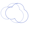 Cloud Wireframe 3 Element from Volumetric Shapes Set