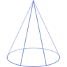 Cone Oval Wireframe Element from Volumetric Shapes Set