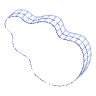 Curve Guitar Wireframe Element from Volumetric Shapes Set