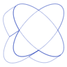 Elipse Crossl Wireframe Element from Volumetric Shapes Set
